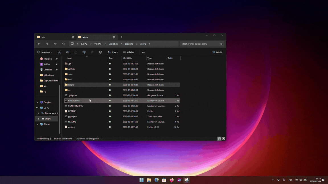 Ateru installation demo